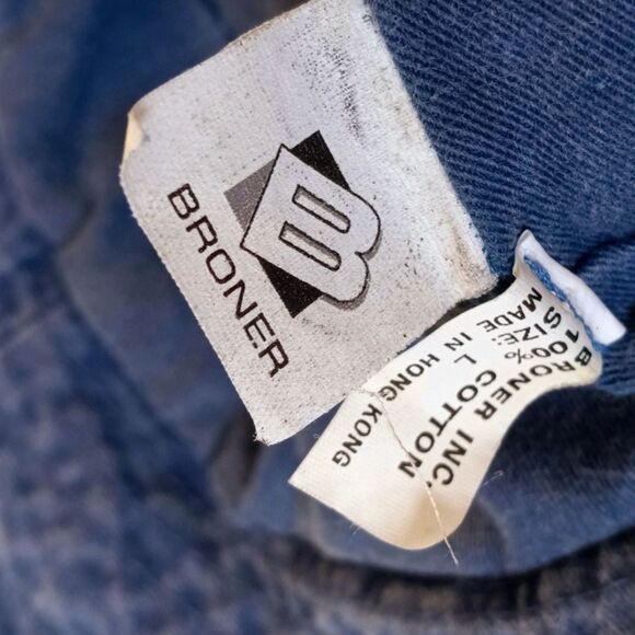 Broner Bucket Fisherman's One Size Faded Denim Snap Brim Sun Shade Cotton - Picture 3 of 5